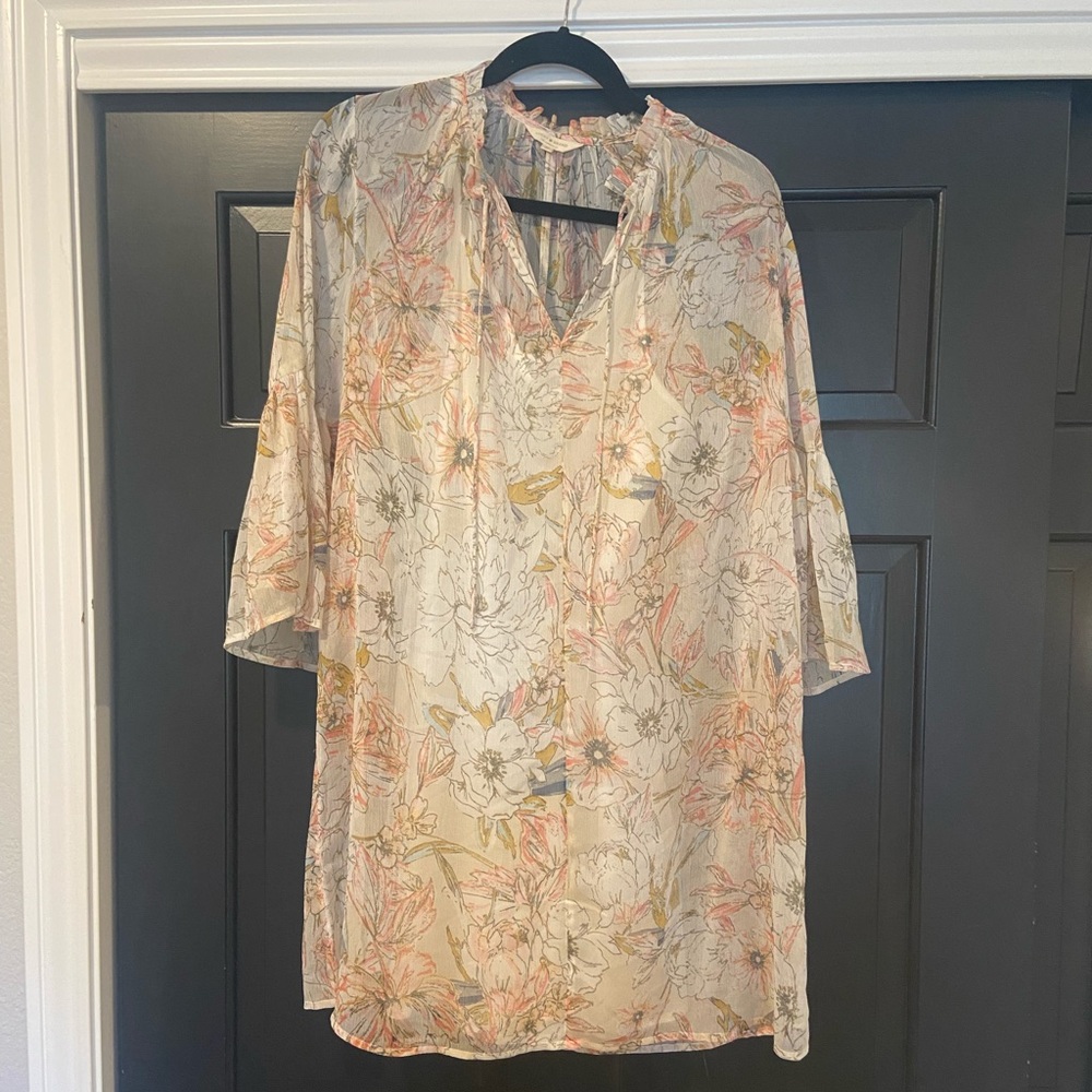 Lucky Brand shift dress with slip lining
